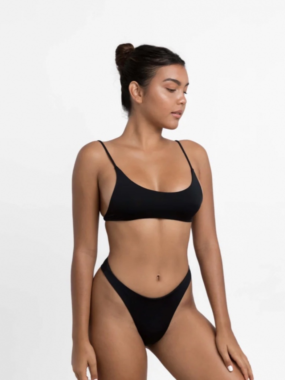 Sculpt Swim Rosedale Noir Bikini Top and Bag